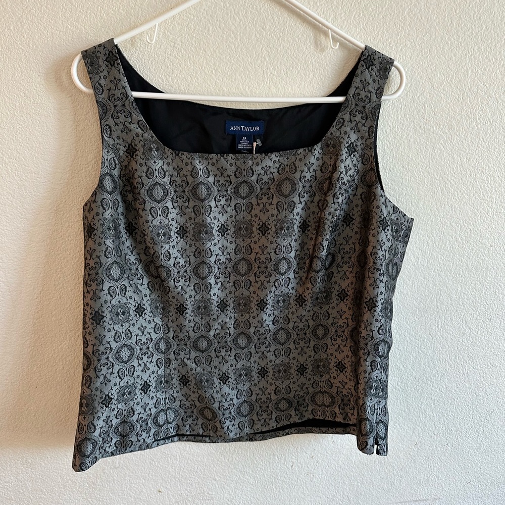 Ann Taylor Size 14 Blouse 100% silk